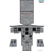 Aviation Training Graphics Cockpit Training Poster A319 / A320 / A321 24" x 34" - Laminated