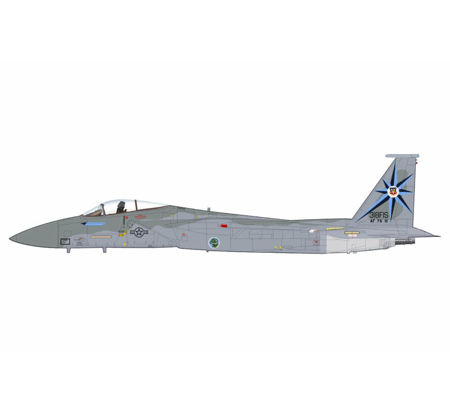 F15A Eagle 318th FIS 76-0111 McChord AFB USAF 1:72 (with ASM-135 missile) +New Arrival+