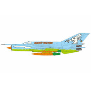 Hobby Master MIG-21BFC Bunny Fighter 1st Squadron Carrot Flight Lt. C. Bunnyfield Central Africa 2011 1:72 +pre-order+