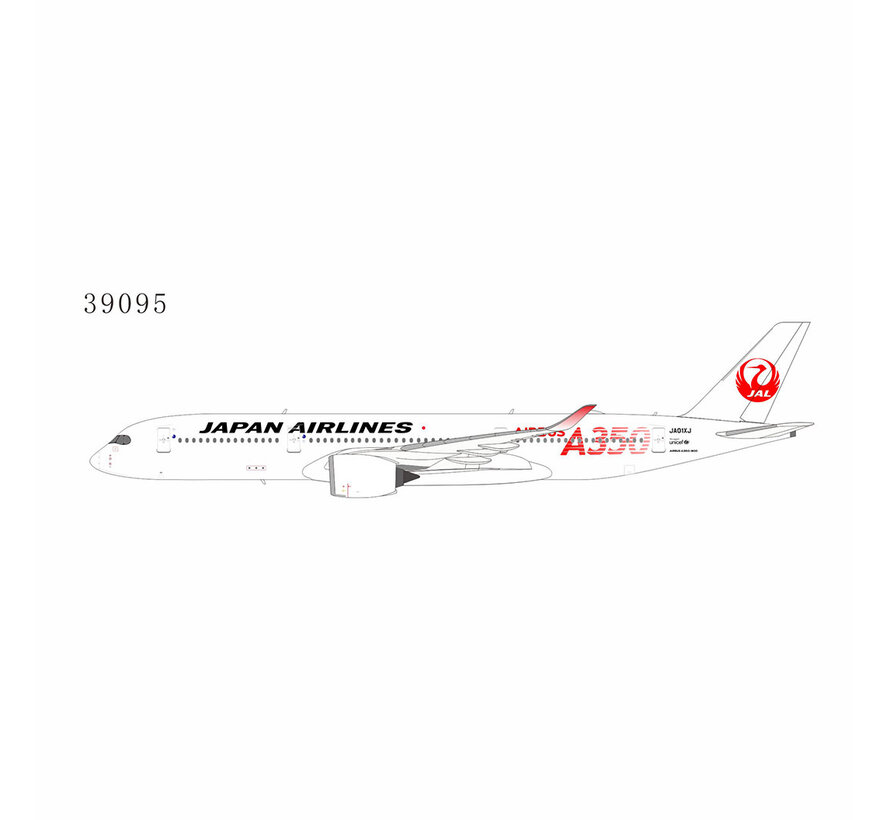A350-900 JAL Japan Airlines (red AIRBUS A350 titles) JA01XJ 1:400 +pre-order+