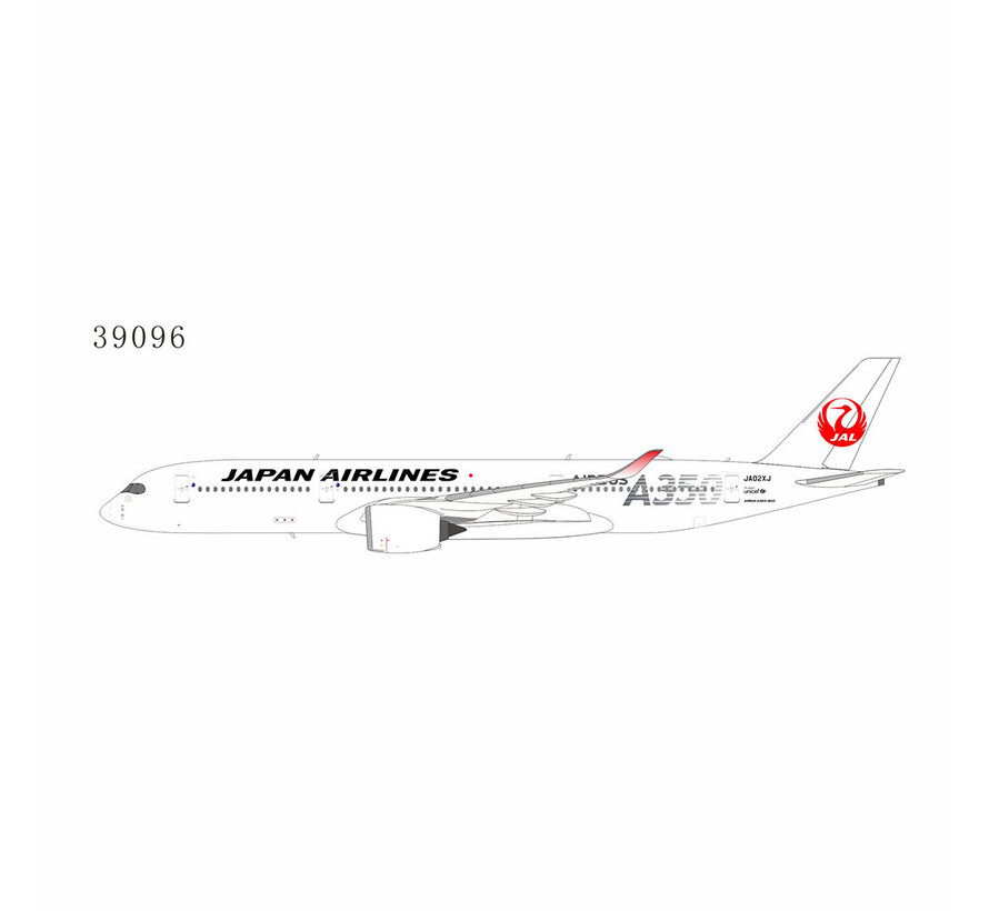 A350-900 JAL Japan Airlines (silver AIRBUS A350 titles) JA02XJ 1:400 +pre-order+