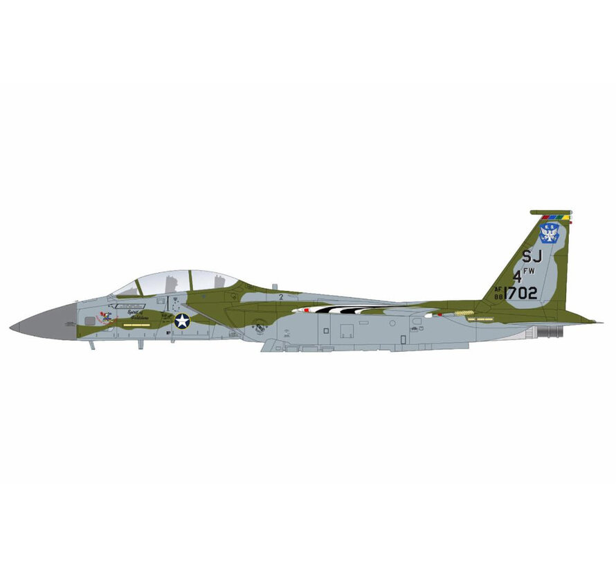 F15E Strike Eagle 334th FS 4th FW SJ USAF Spirit of Goldsboro 88-1702 May 2023 1:72 +pre-order+