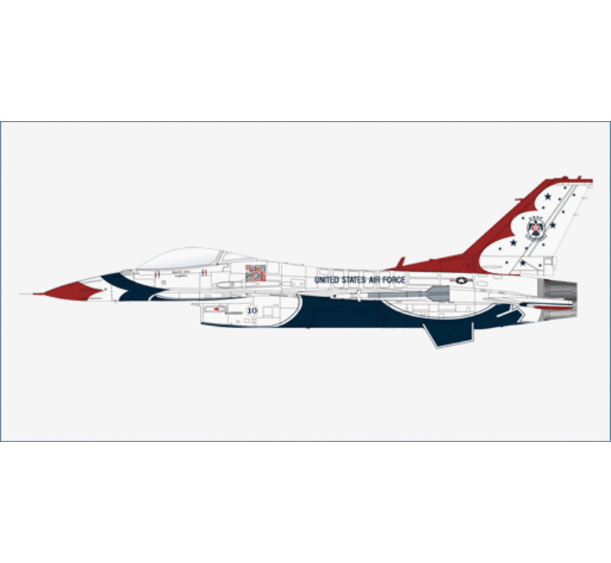 F16C Thunderbirds Warbird No.10 USAF 1988 1:72 +New Arrival+