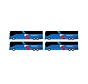 Airport Bus Set American Airlines Prevost Bus 4-Pack 1:400  +New Arrival+