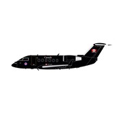 3D Design Deck CC-144B Challenger RCAF Royal Canadian Air Force dark blue 144616 1:200 (3D Printed Resin) +New Arrival+