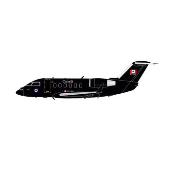 3D Design Deck CC-144B Challenger RCAF Royal Canadian Air Force dark blue 144616 1:200 (3D Printed Resin) +New Arrival+