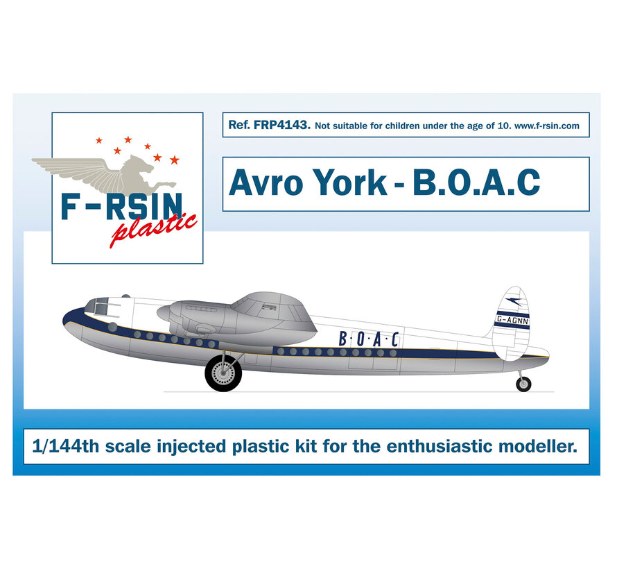 F-RSIN Avro York B.O.A.C. G-AGNN 1:144 [Plastic kit]