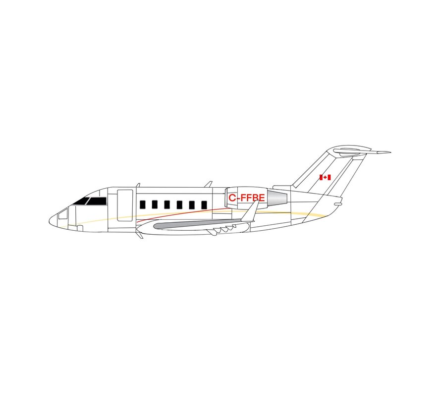 CL650 Challenger Chartright C-FFBE 1:200 (3D Printed Resin) +pre-order+