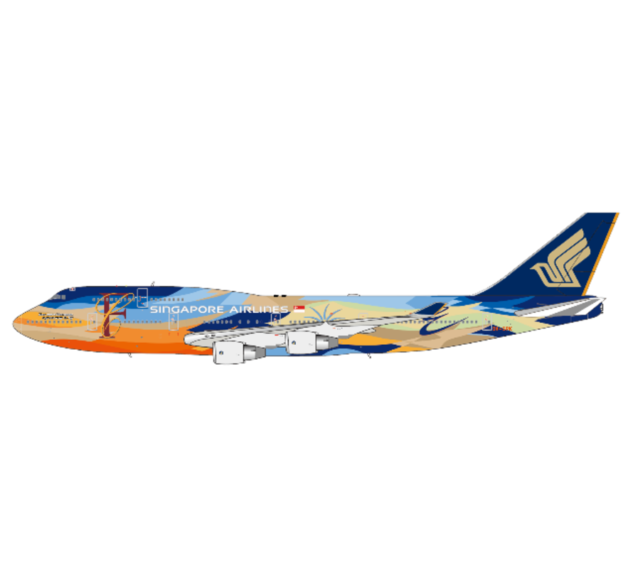 B747-400 Singapore Airlines Tropical 9V-SPK 1:400 +pre-order+