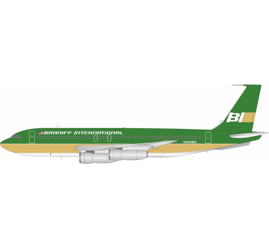 B707-100 Braniff International green upper livery N105BN 1:200 +pre-order+