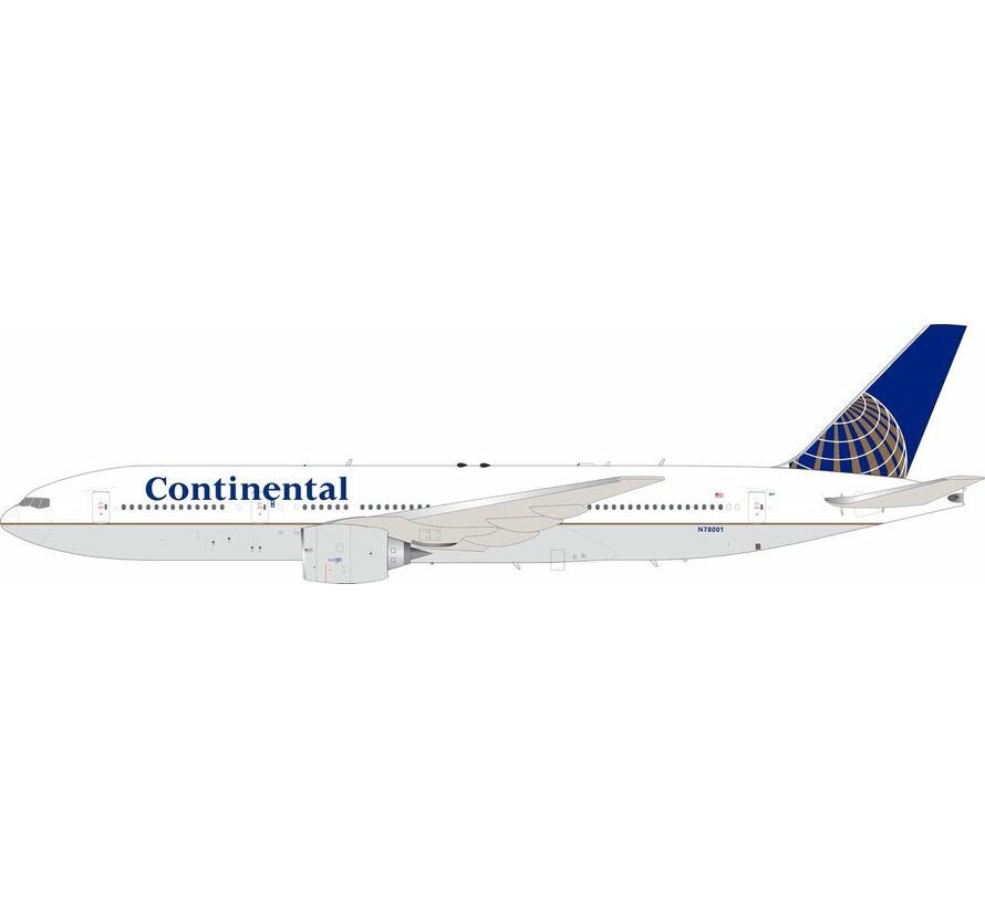 B777-200ER Continental Airlines final livery N78001 1:200 +New arrival+