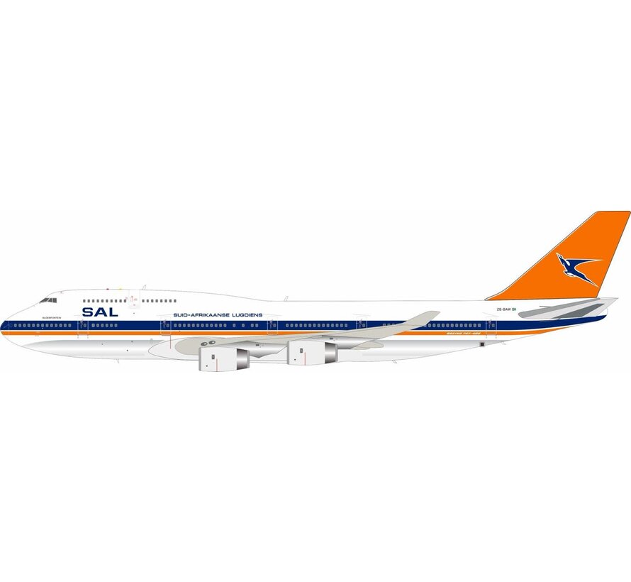 B747-400 South African Airways SAA SAL old livery ZS-SAW 1:200 polished +New Arrival+