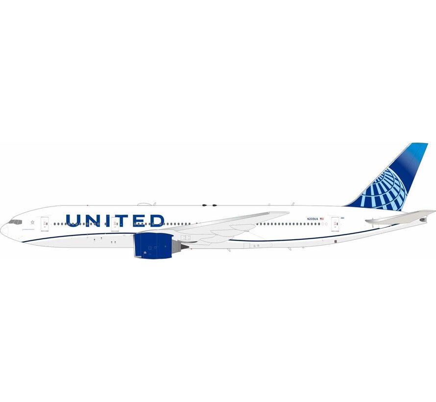 B777-200ER United Airlines Blue Evolution livery N209UA 1:200 +New Arrival+