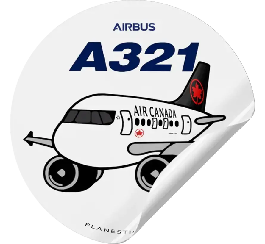 Sticker Air Canada A321 Round