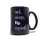 Mug  Eat, Sleep, Fly, Repeat Navy 15oz