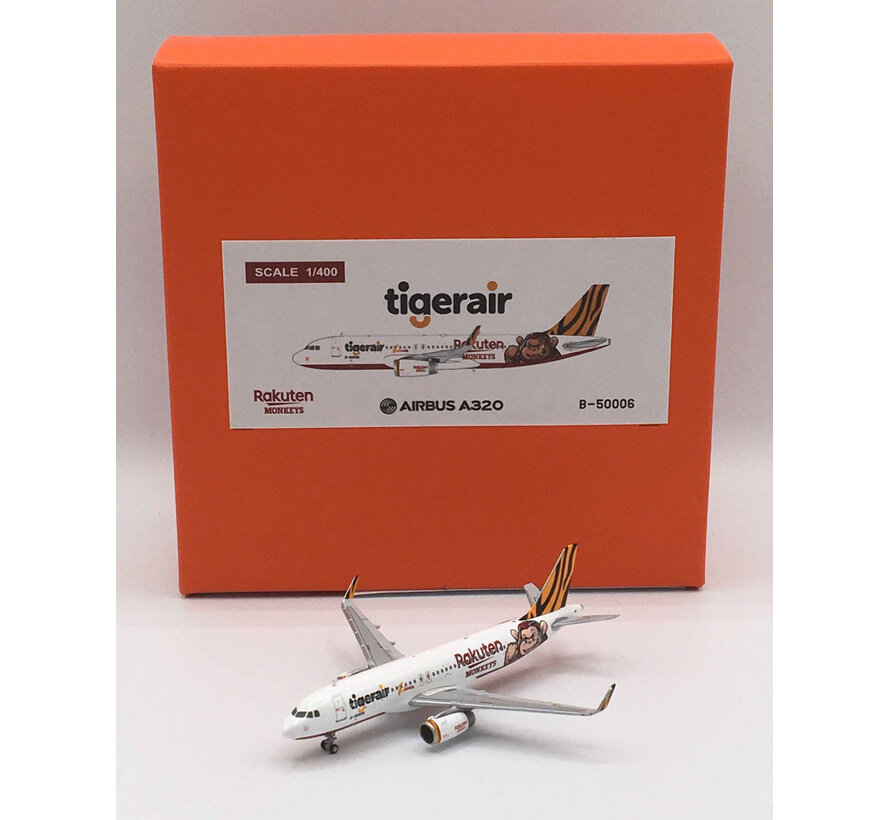 A320S Tigerair Taiwan Rakuten Monkeys B-50006 1:200 +new Arrival+