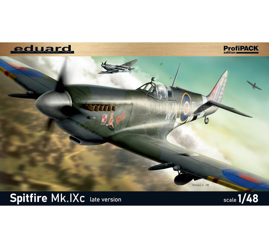 Spitfire Mk.IXc late version ProfiPACK 1:48 with aftermarket cowling & wheels