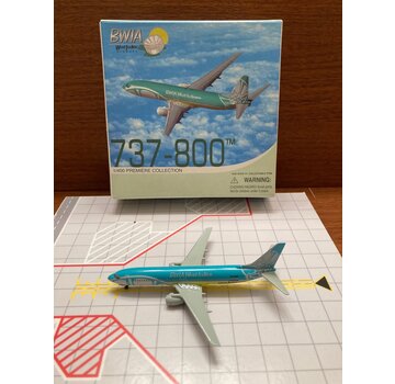 Dragon B737-800 BWIA 9Y-GND 'Steel drum' livery 1:400**Collection sale