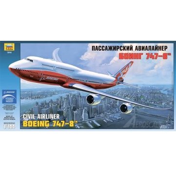 Zvesda B747-8I intercontinental Boeing House Livery Orange 1:144