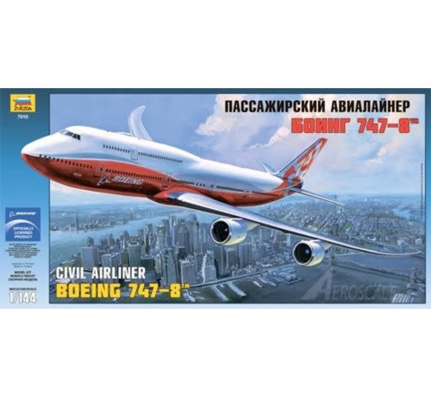 B747-8I intercontinental Boeing House Livery Orange 1:144