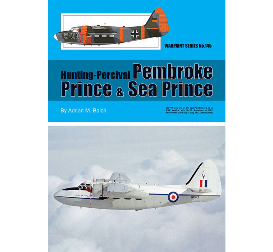 Hunting-Percival Pembroke, Prince & Sea Prince : WarPaint #145 softcover +New Arrival+