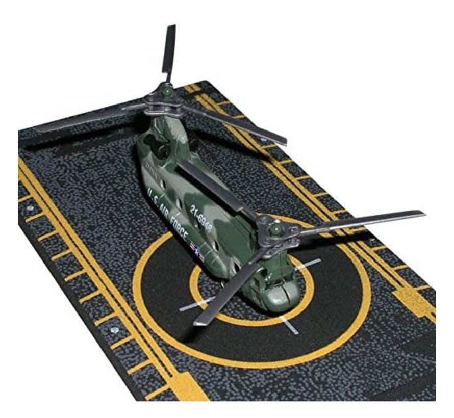 Chinook Helicopter with connectable runway