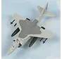 AV-8B Harrier (Grey) with connectable runway