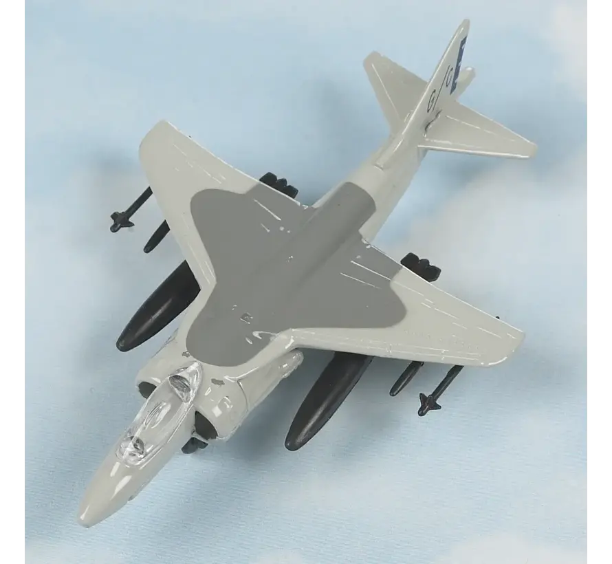 AV-8B Harrier (Grey) with connectable runway