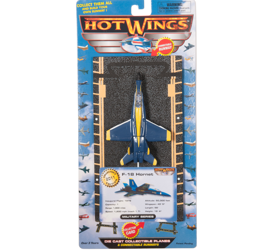 F-18 Hornet (Blue Angel) with connectable runway