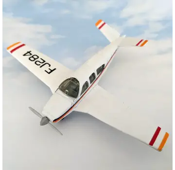 Hot Wings Beechcraft Bonanza (Orange markings) with connectable runway