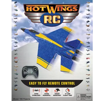 Hot Wings Gyro Stabilized Easy to Fly Remote Control Plane New