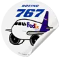 Sticker Fedex B767F Round