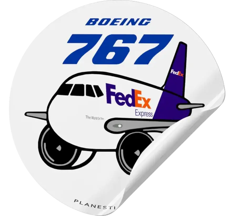 Sticker Fedex B767F Round