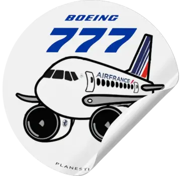 Plane Sticker Sticker B777 Air France Round