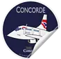 Sticker Concorde British Airways Round