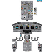 Aviation Training Graphics Cockpit Training Poster B737-800 Plain Paper