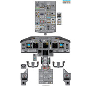 Aviation Training Graphics Cockpit Training Poster B737-800 Laminated 24" x 39"