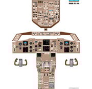Aviation Training Graphics Cockpit Training Poster B767-300 24" x 31" - Laminated