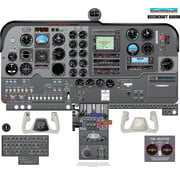 Aviation Training Graphics Cockpit Training Poster Beech Baron 24" x 21" - Laminated