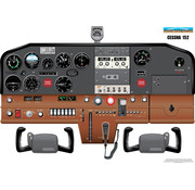 Aviation Training Graphics Cockpit Training Poster Cessna 152 24" x 17" - Laminated