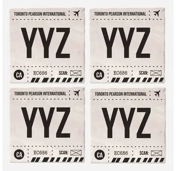YYZ Coasters (Set of 4)