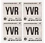 Vancouver International Airport YVR Coasters (Set of 4)