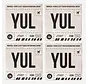 Montreal International Airport YUL Coasters (Set of 4)