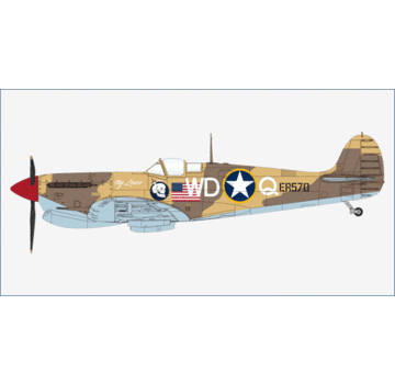 Hobby Master Spitfire Mk.Vb Trop 4th FS 52nd FG MACAF WD-Q ER570  August 1943 1:48 +New arrival+