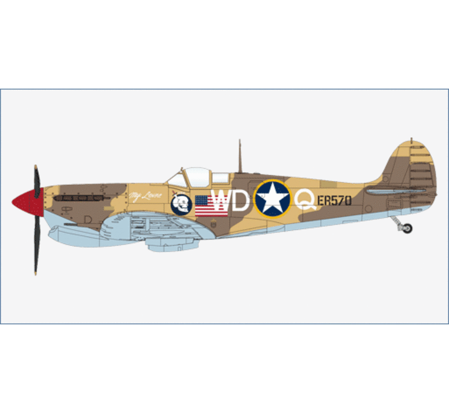Spitfire Mk.Vb Trop 4th FS 52nd FG MACAF WD-Q ER570  August 1943 1:48 +New arrival+