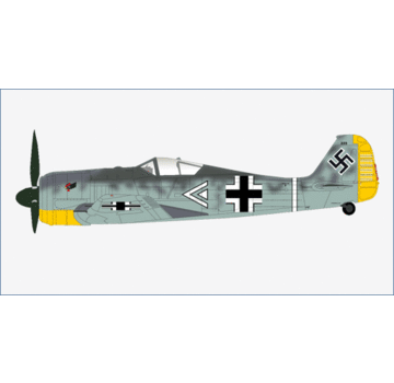 Hobby Master Fw190A-3 III:JG.2 Luftwaffe Commander Hptm. Hans Hahn WWII 1:48 +New Arrival+
