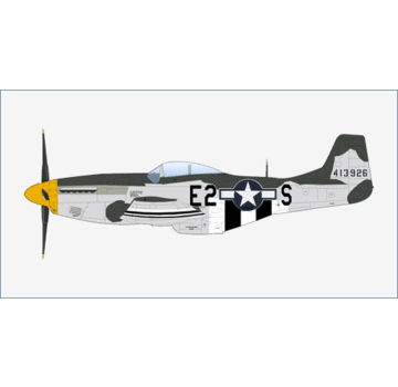 Hobby Master P51D Mustang 375th FS 8th AF E2-S 413926 D-Day July 1944 1:48