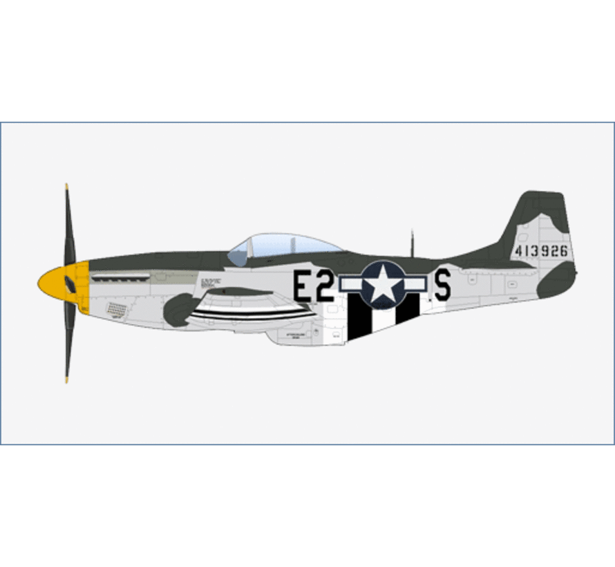 P51D Mustang 375th FS 8th AF E2-S 413926 D-Day July 1944 1:48