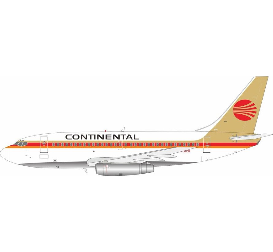 B737-200 Continental Airlines red meatball livery N7389F 1:200 +New Arrival+