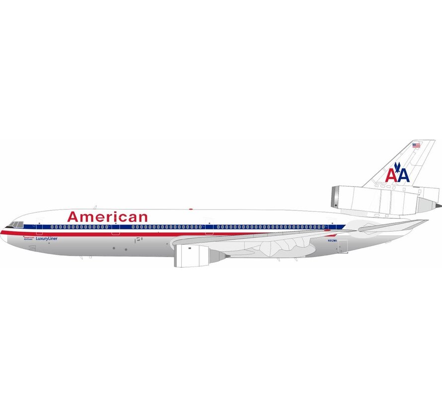 DC10-10 American Airlines white top AA livery N912WA 1:200 polished +PRE-ORDER+